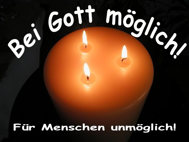 Kerze - Bei Gott mglich